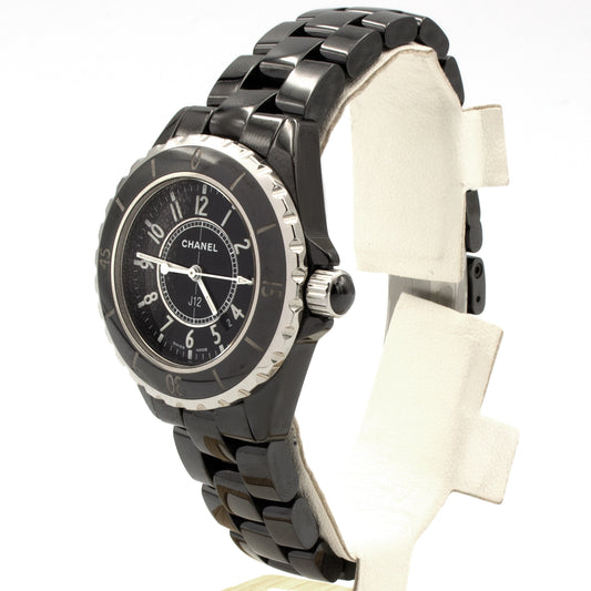 Chanel J12 black ceramic watch 33mm