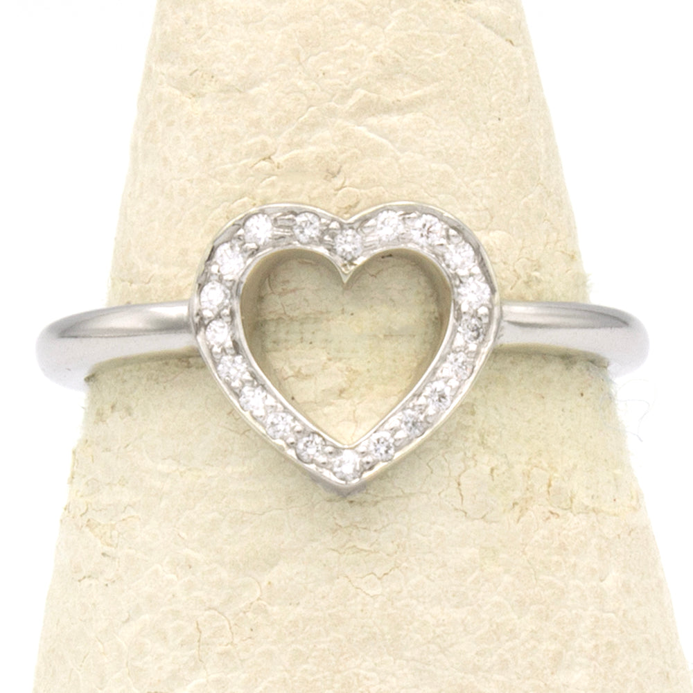 Tiffany & Co open heart Sentimental ring SIZE 50,5
