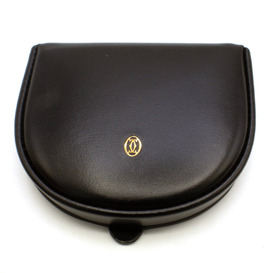 Cartier C black coin case