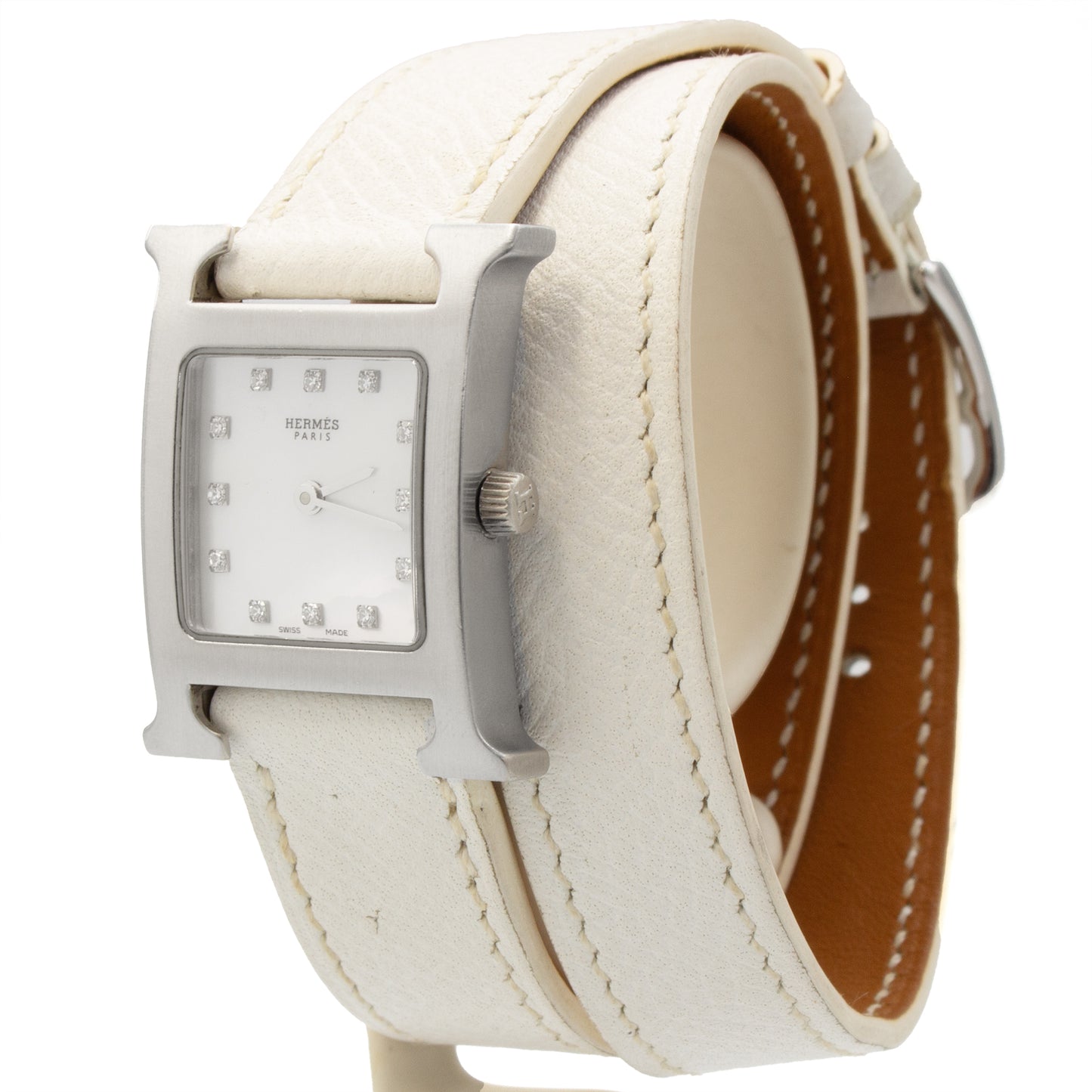 Hermès Heure H HH1.210 diamonds watch