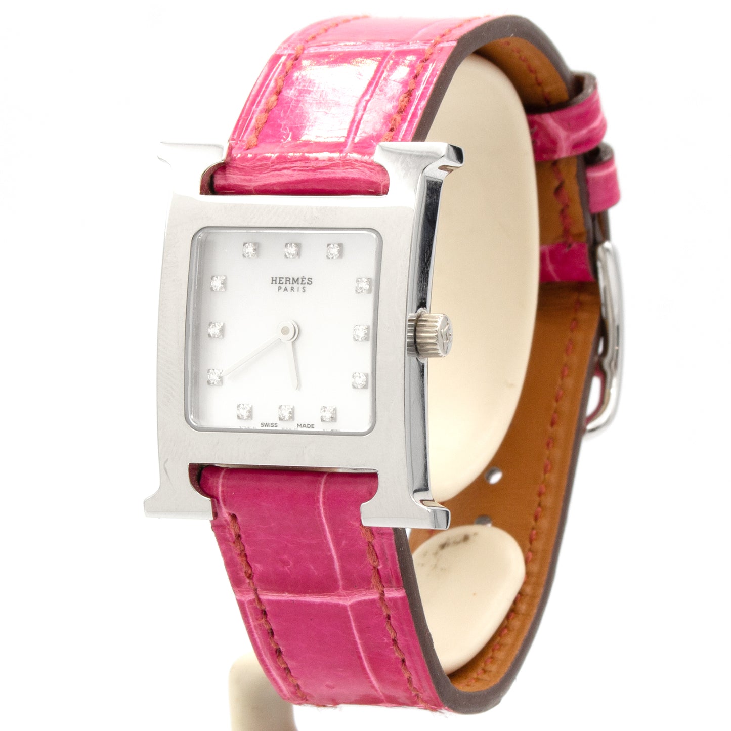 Hermès Heure H HH1.210 diamonds watch