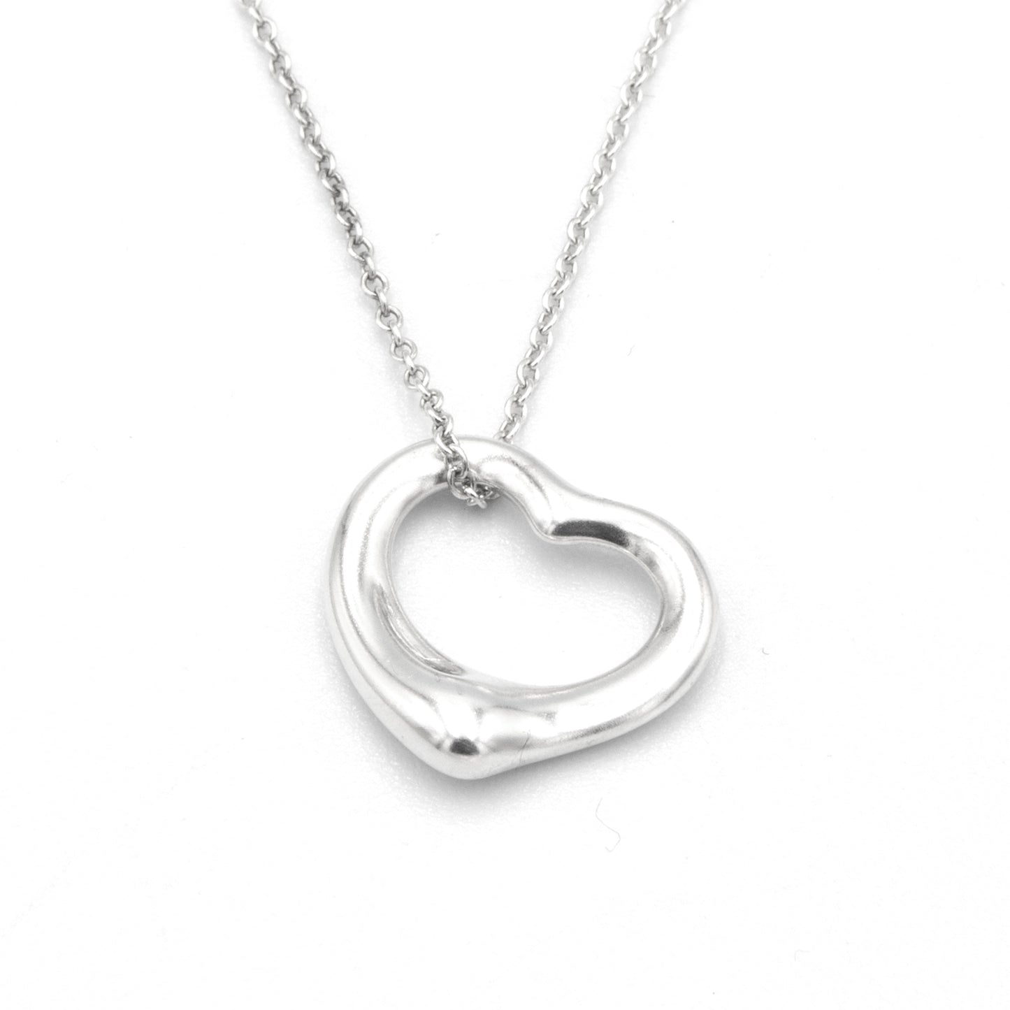 Tiffany & Co Open Heart 15mm necklace