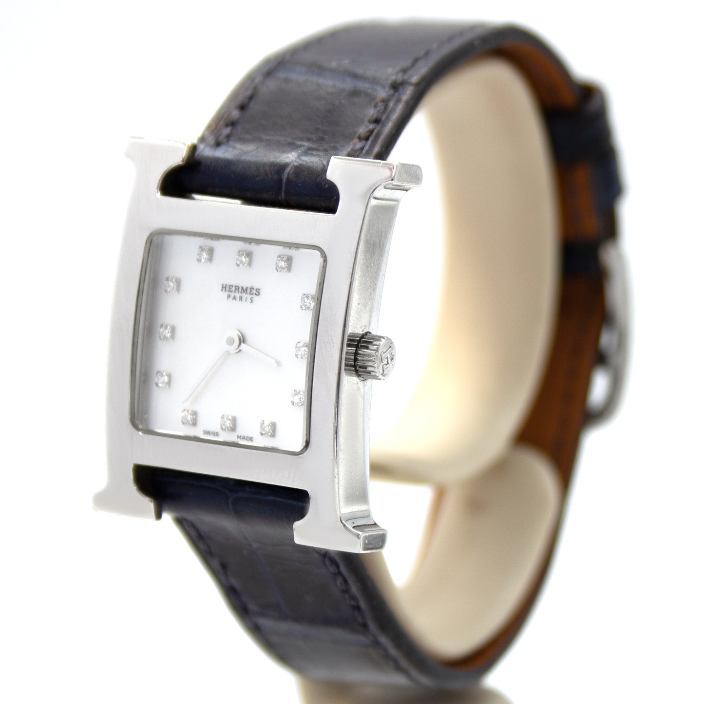 Hermès Heure H HH1.210 diamonds watch