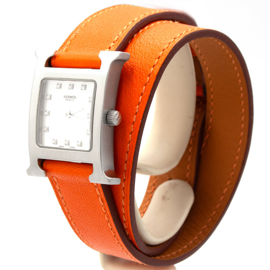 Hermès Heure H HH1.210 diamonds watch