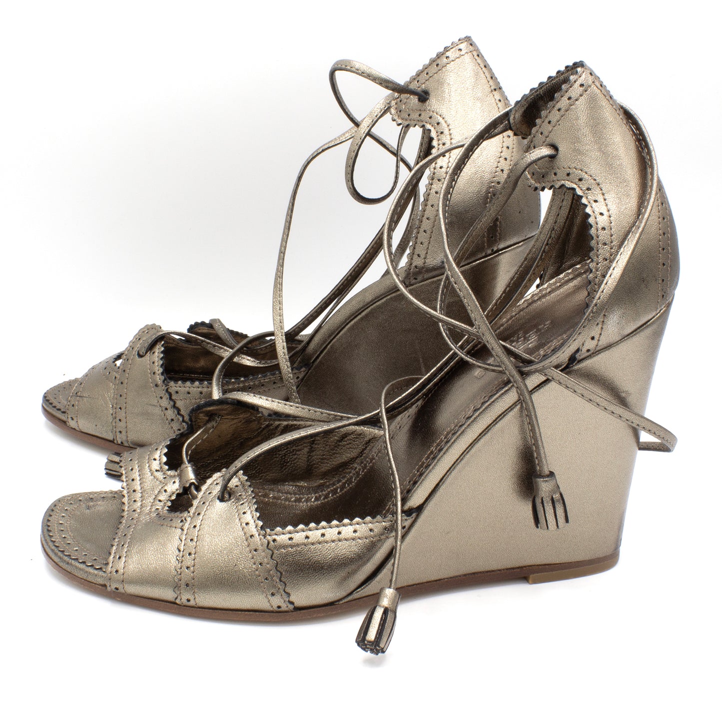 Hermès sandals metal SZ 37,5