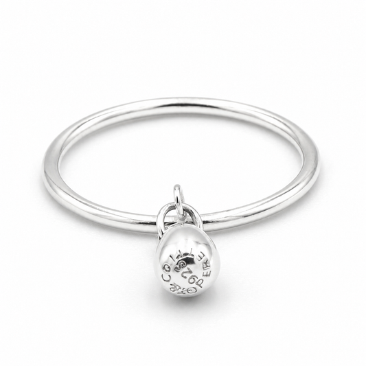 Tiffany & Co Teardrop argent ring SIZE 52