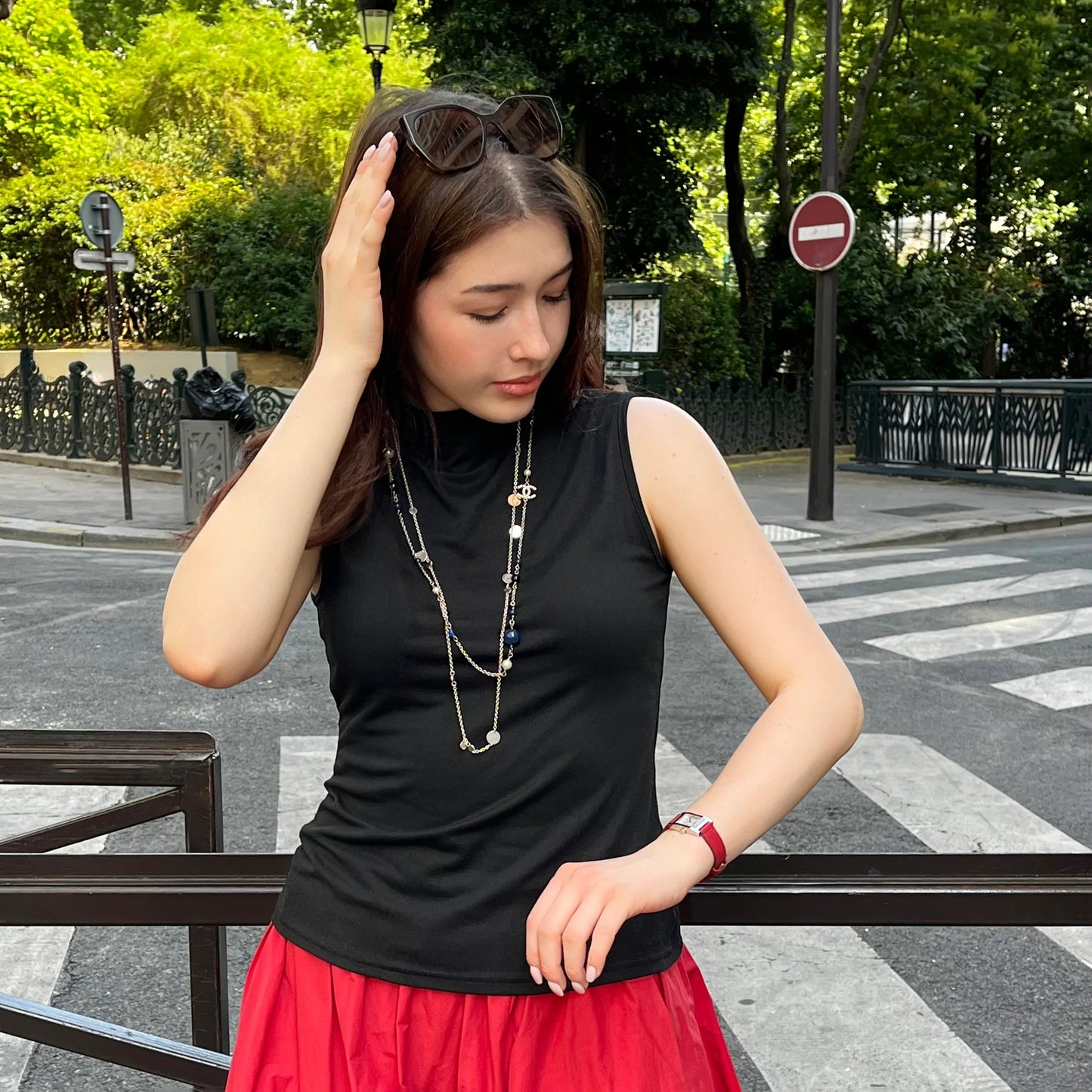 Hermès Ex-Libris 80 long necklace