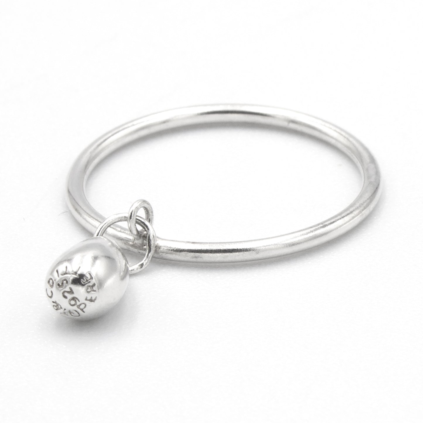 Tiffany & Co Teardrop argent ring SIZE 52