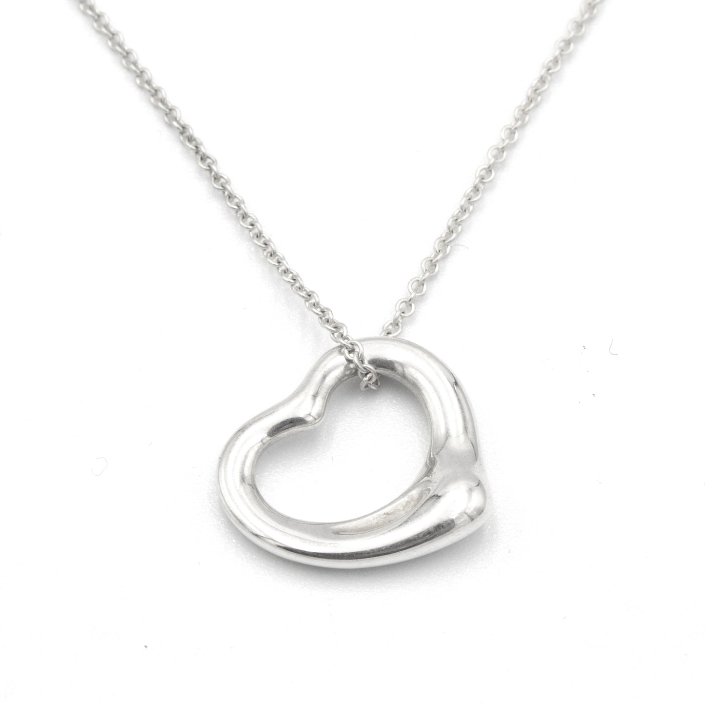 Tiffany Open Heart 15mm necklace