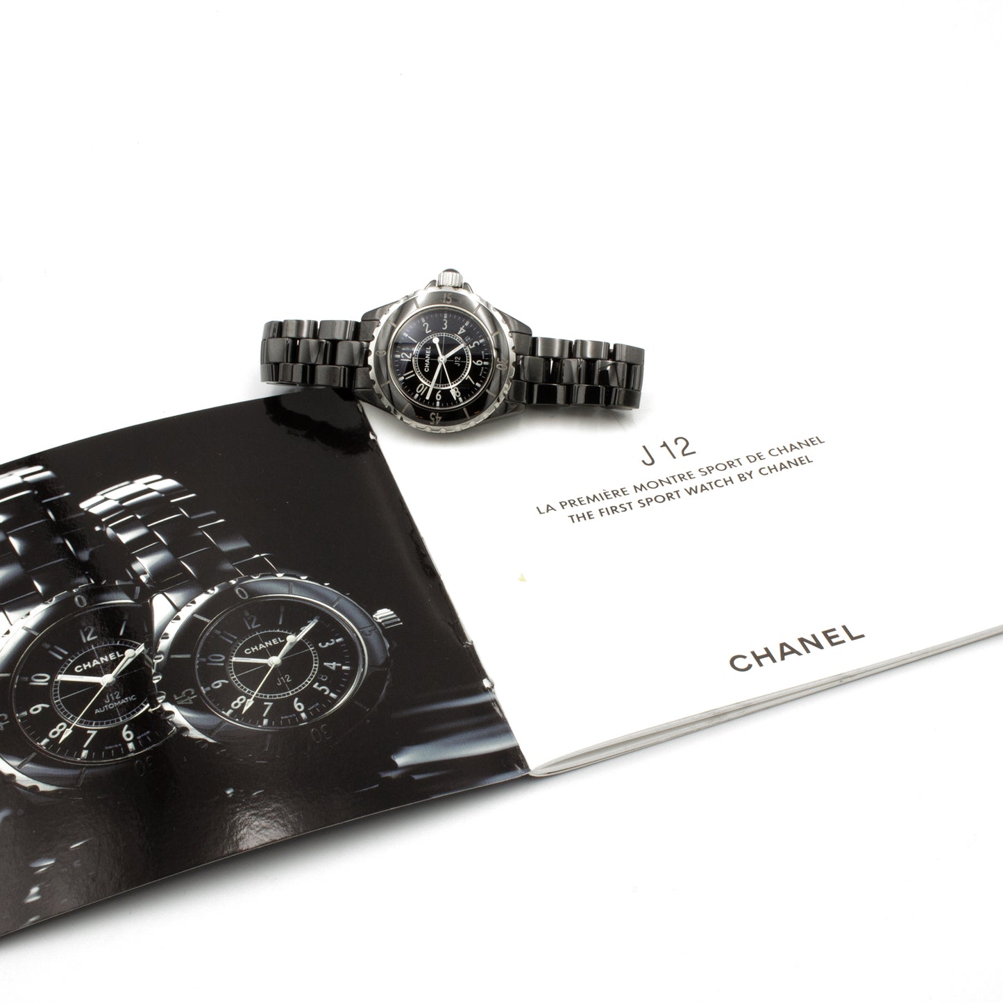 Chanel J12 black ceramic watch 33mm