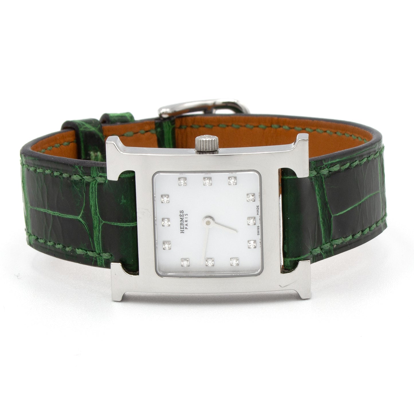 Hermès Heure H HH1.210 diamonds watch