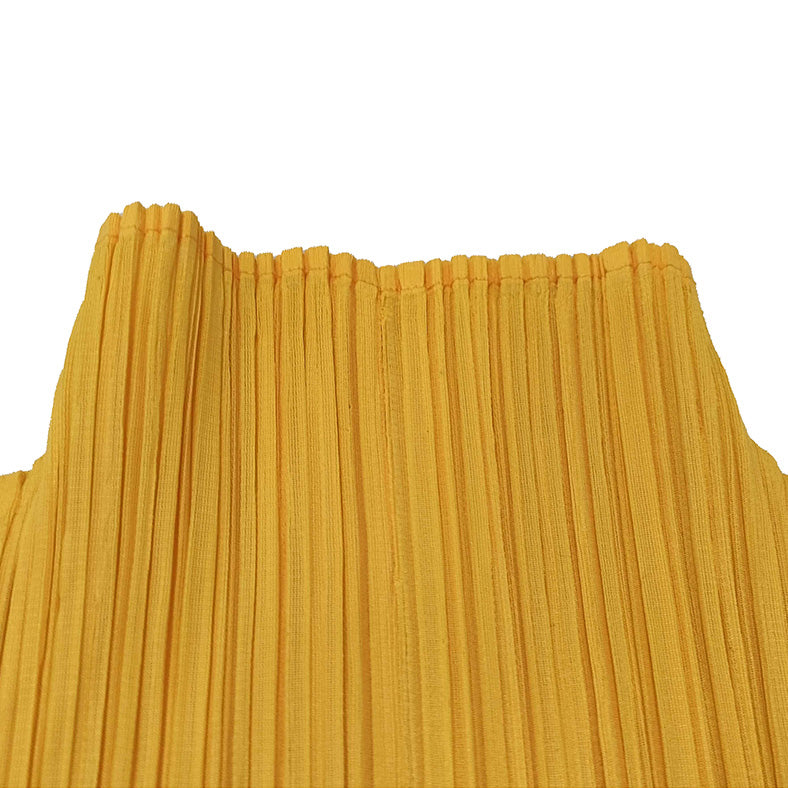 Issey Miyake Pleats Please yellow top