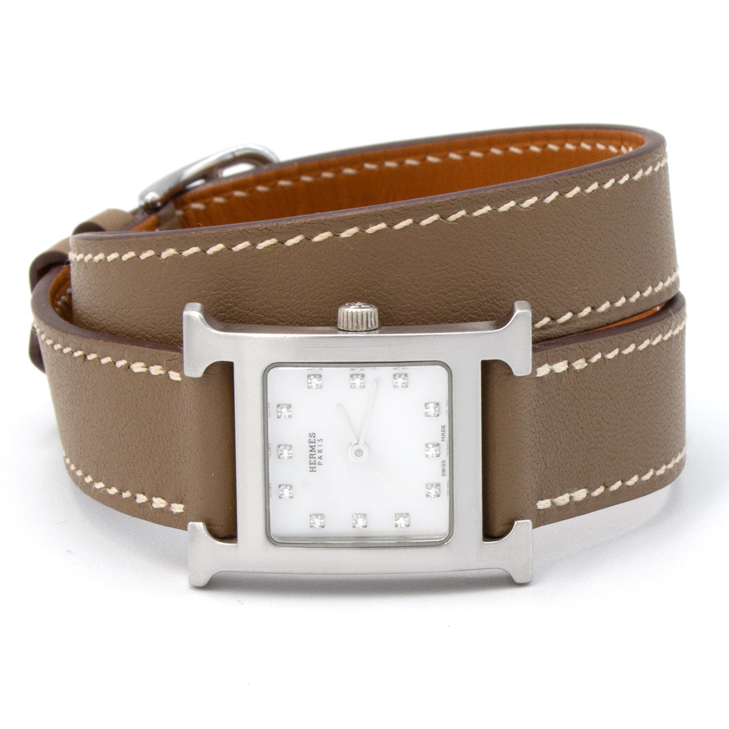 Hermès Heure H HH1.210 diamonds watch
