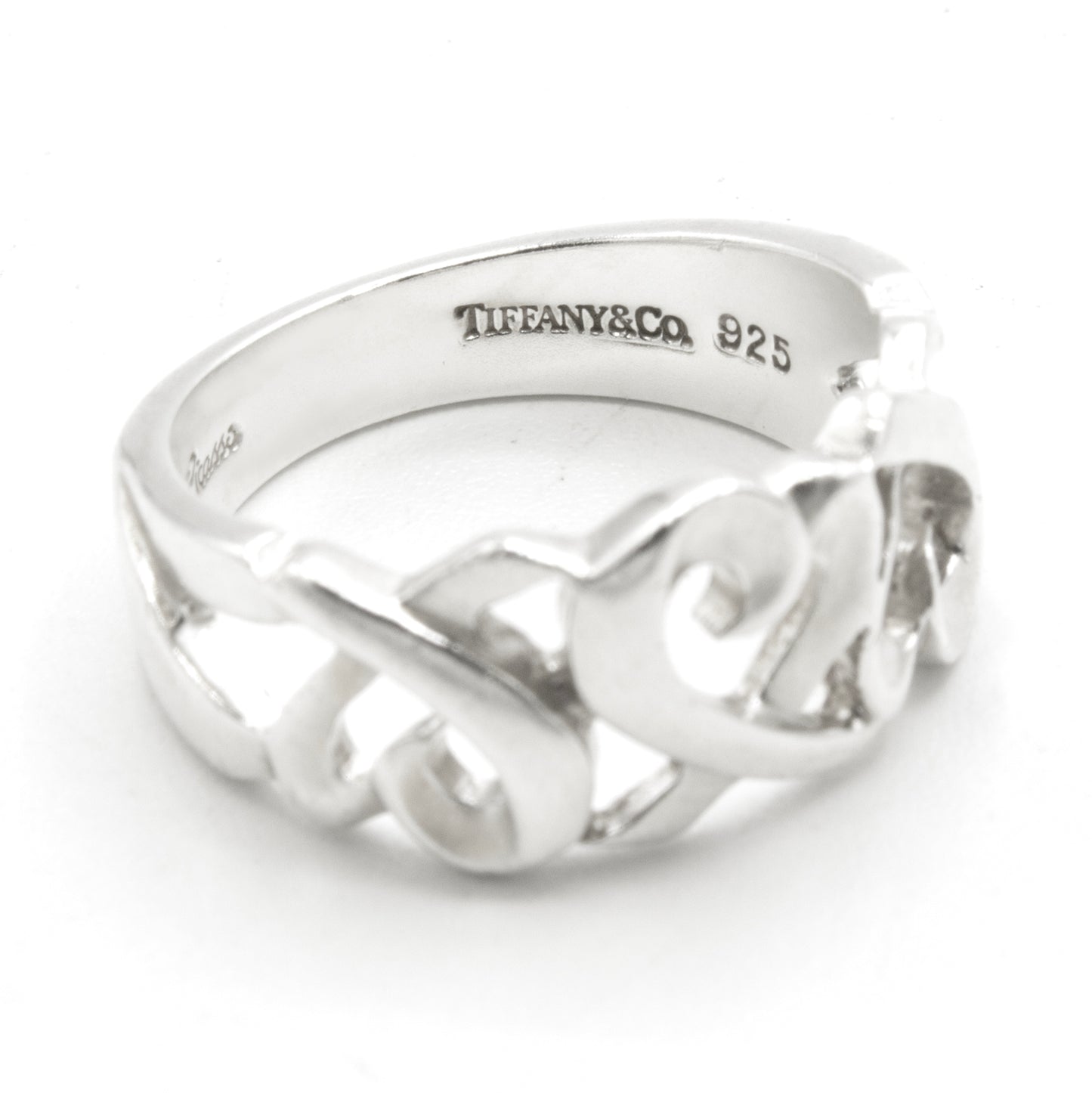 Tiffany & Co Triple Loving Heart ring SIZE 51