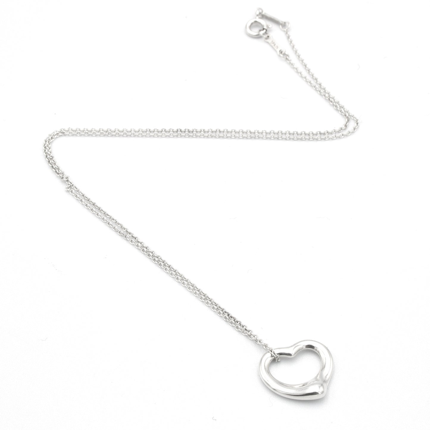 Tiffany & Co Open Heart 15mm necklace