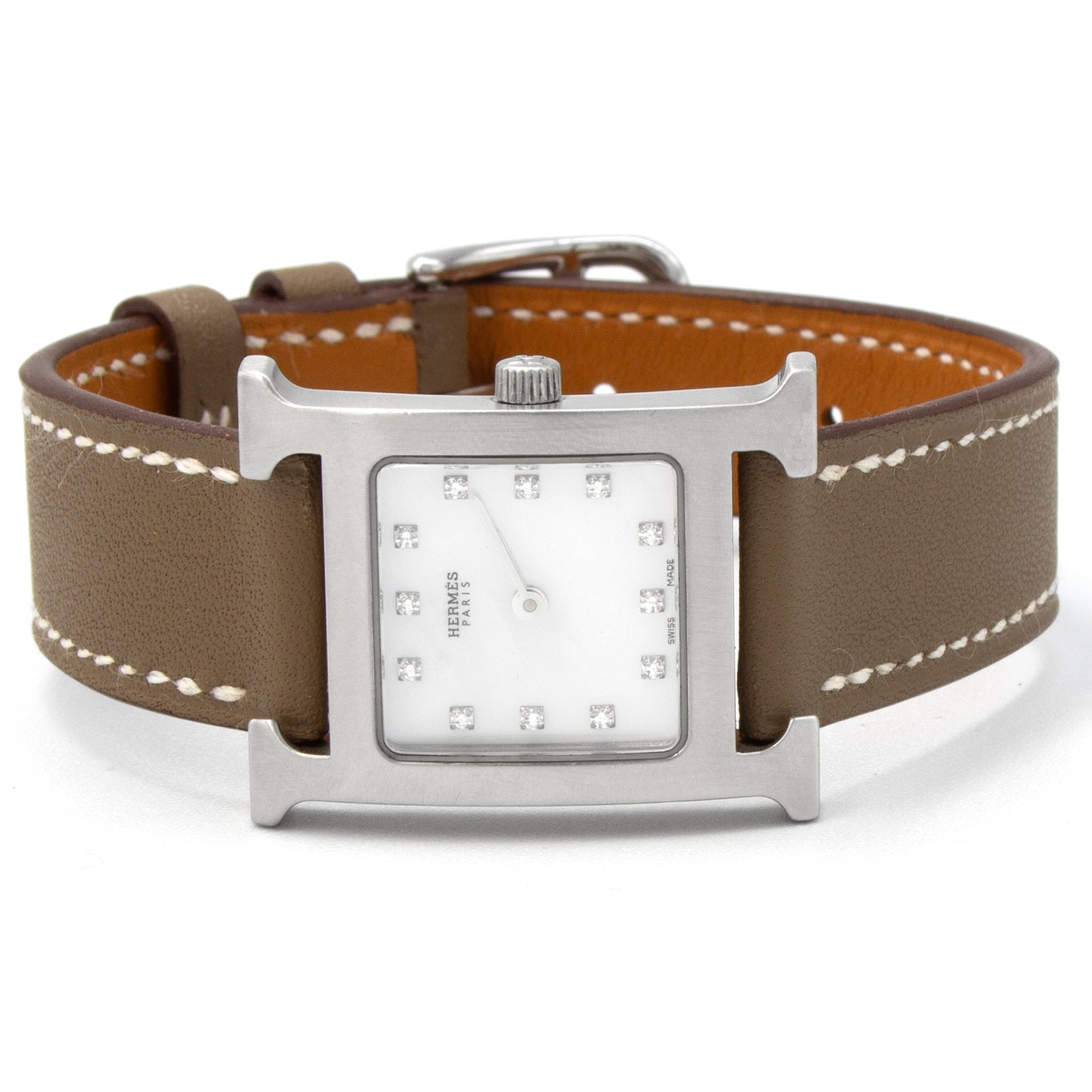 Hermès Heure H HH1.210 diamonds watch