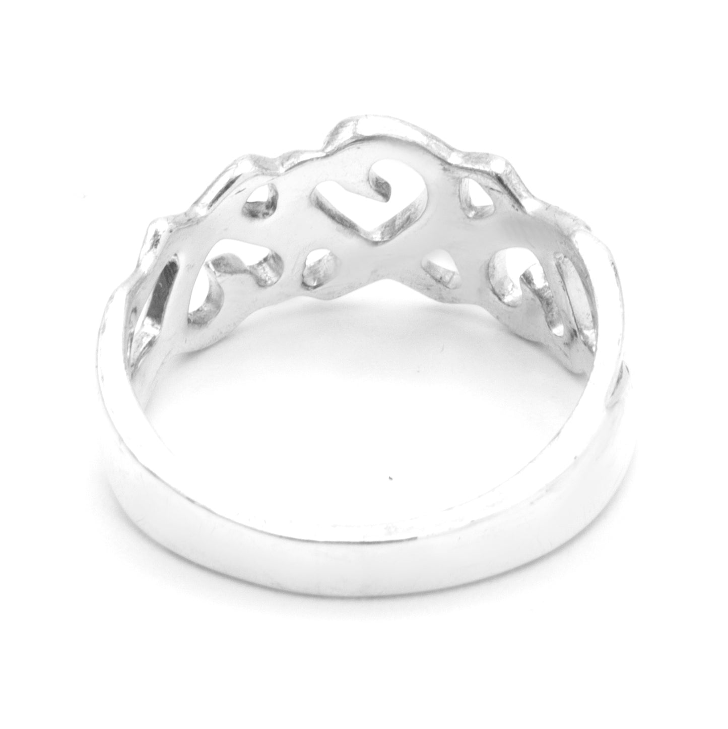 Tiffany & Co Triple rubbing heart ring SIZE 49