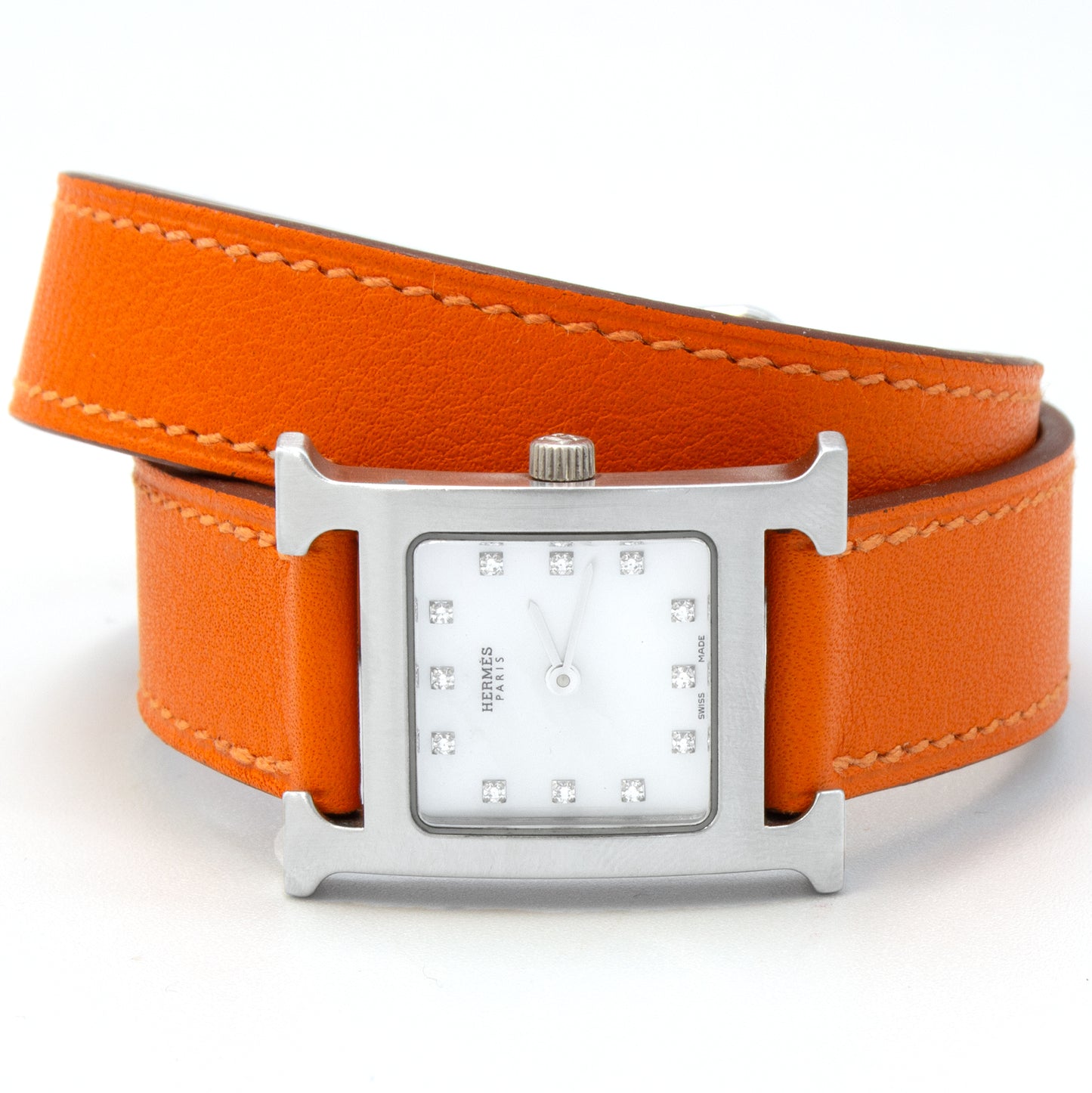 Hermès Heure H HH1.210 diamonds watch