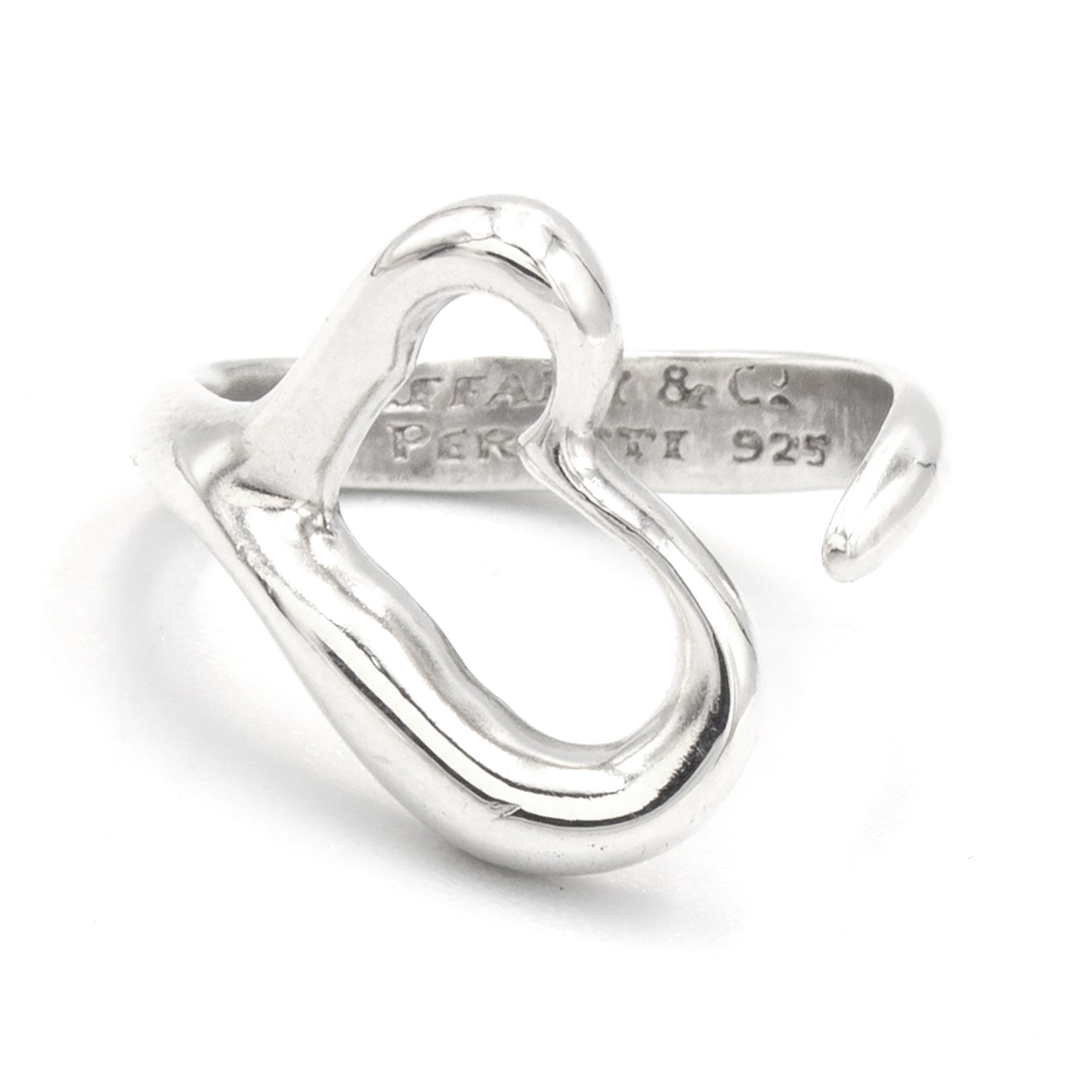Tiffany & Co Open Heart ring SIZE 49