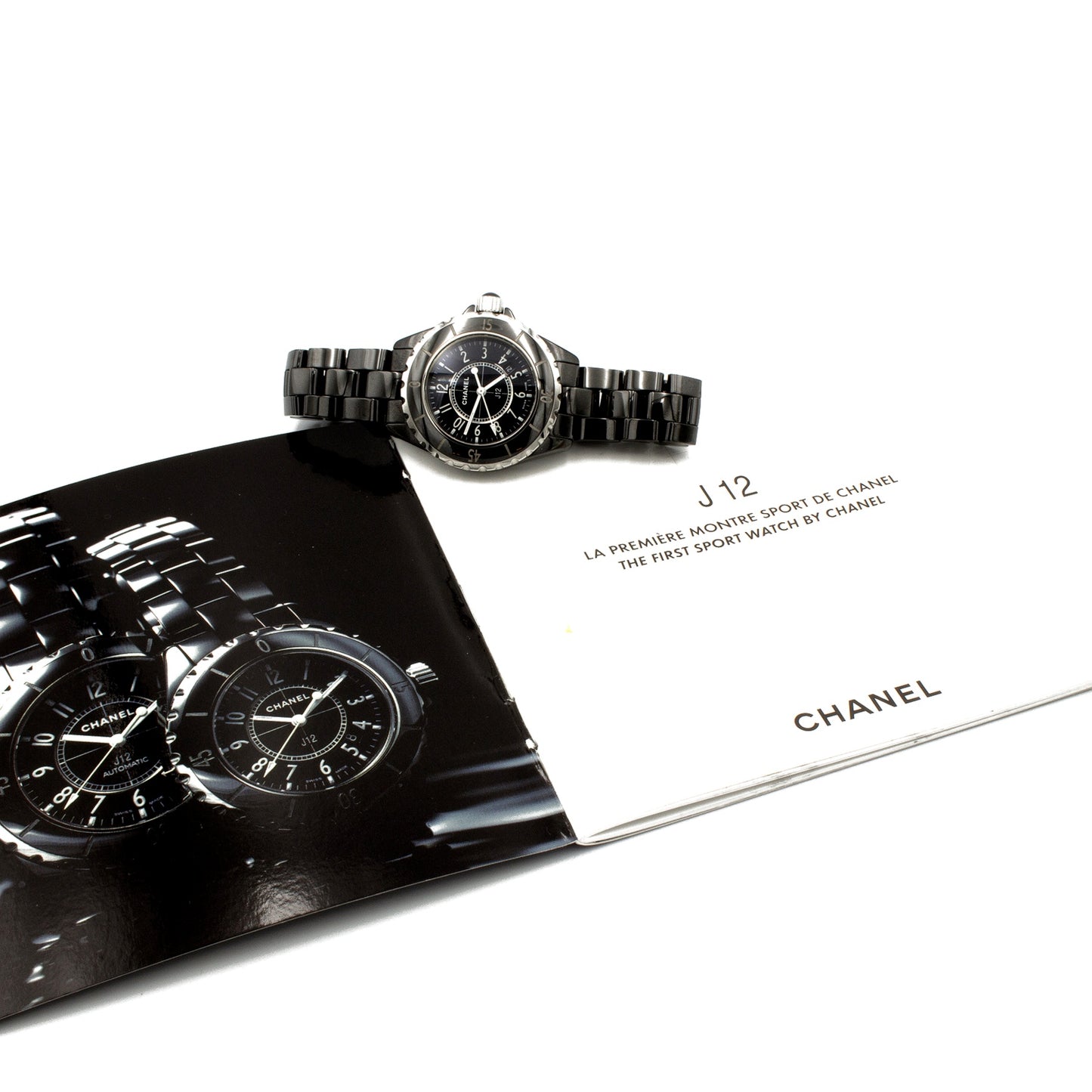 Chanel J12 black ceramic watch 33mm