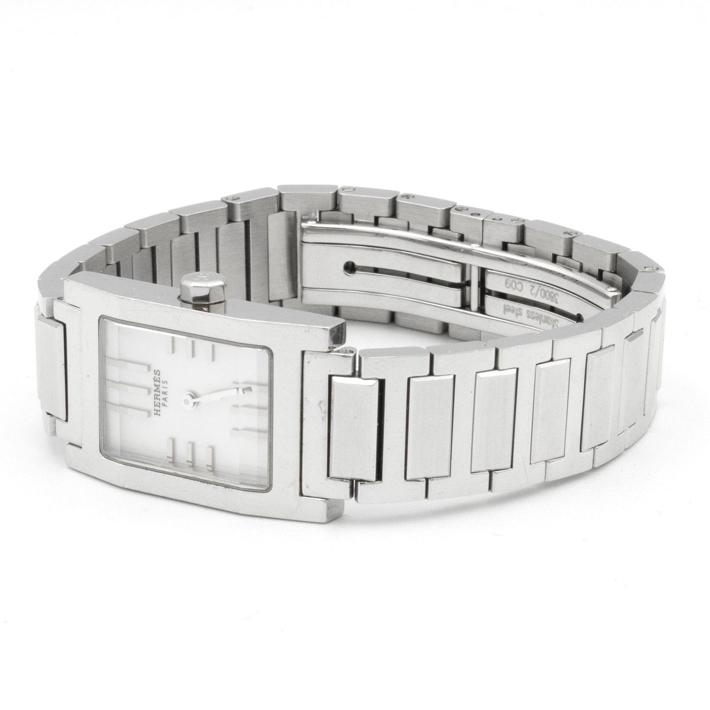 Hermès Tandem TA1.210 steel watch