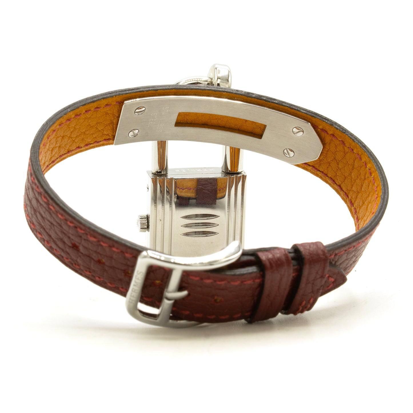 Hermès Kelly KE1.210 burgundy watch