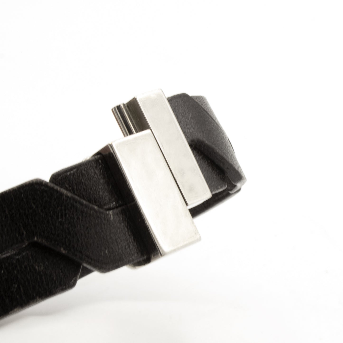 Hermès H black bracelet