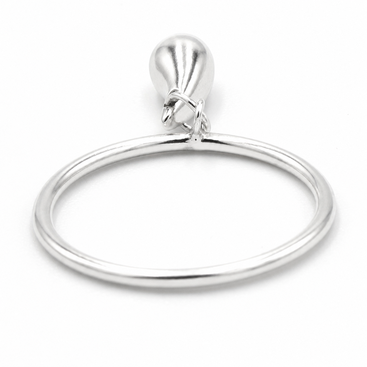 Tiffany & Co Teardrop argent ring SIZE 52