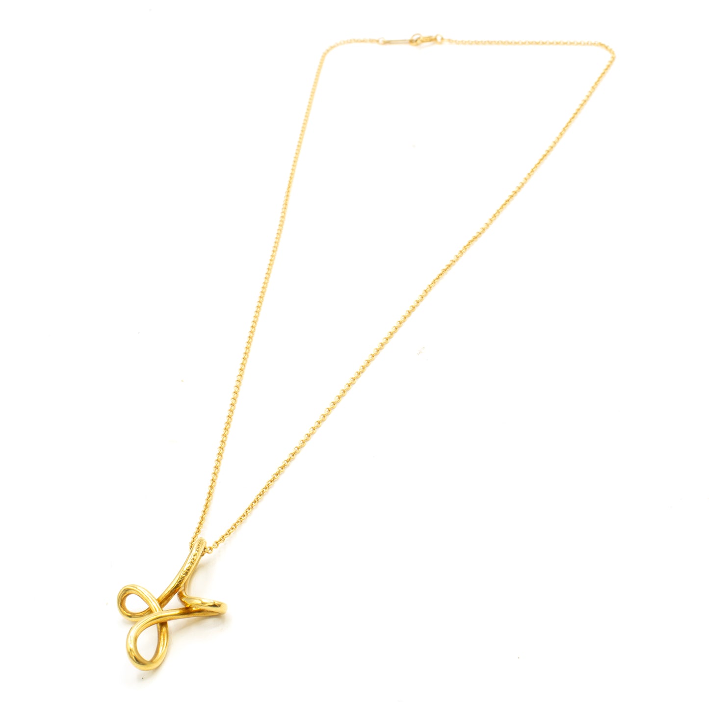 Tiffany & Co Open Cross Elsa Peretti necklace