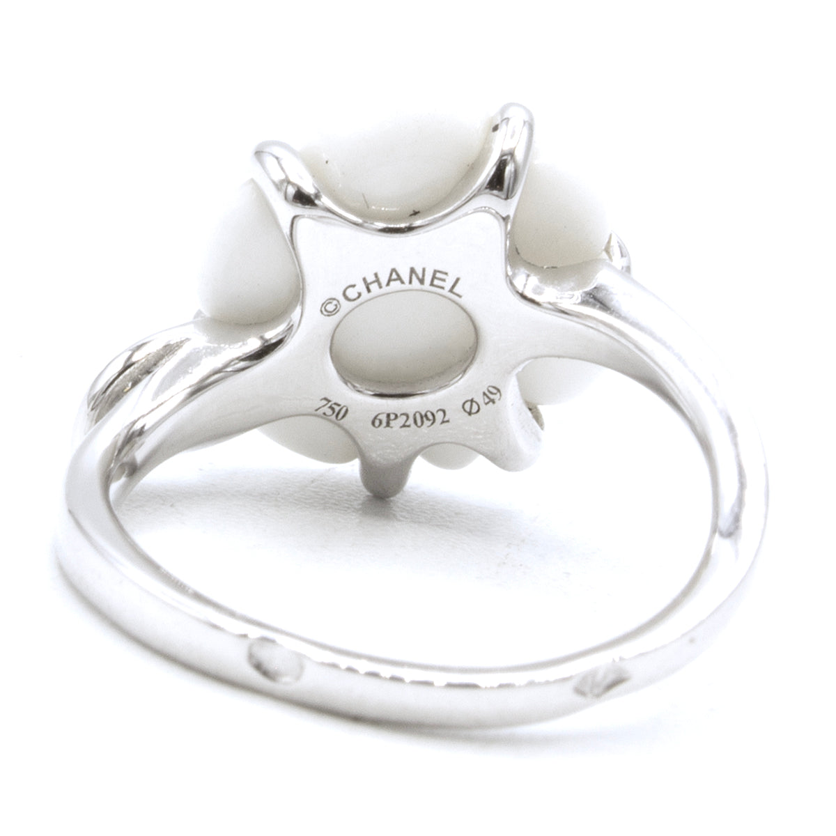 Chanel Camelia ring Size 49