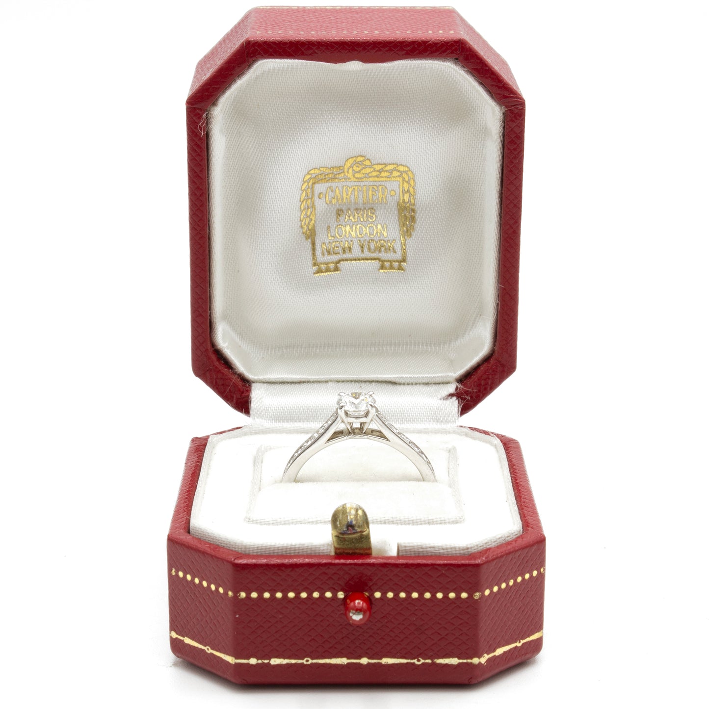 Cartier Solitaire 1895 ring 0,48ct Sz 50