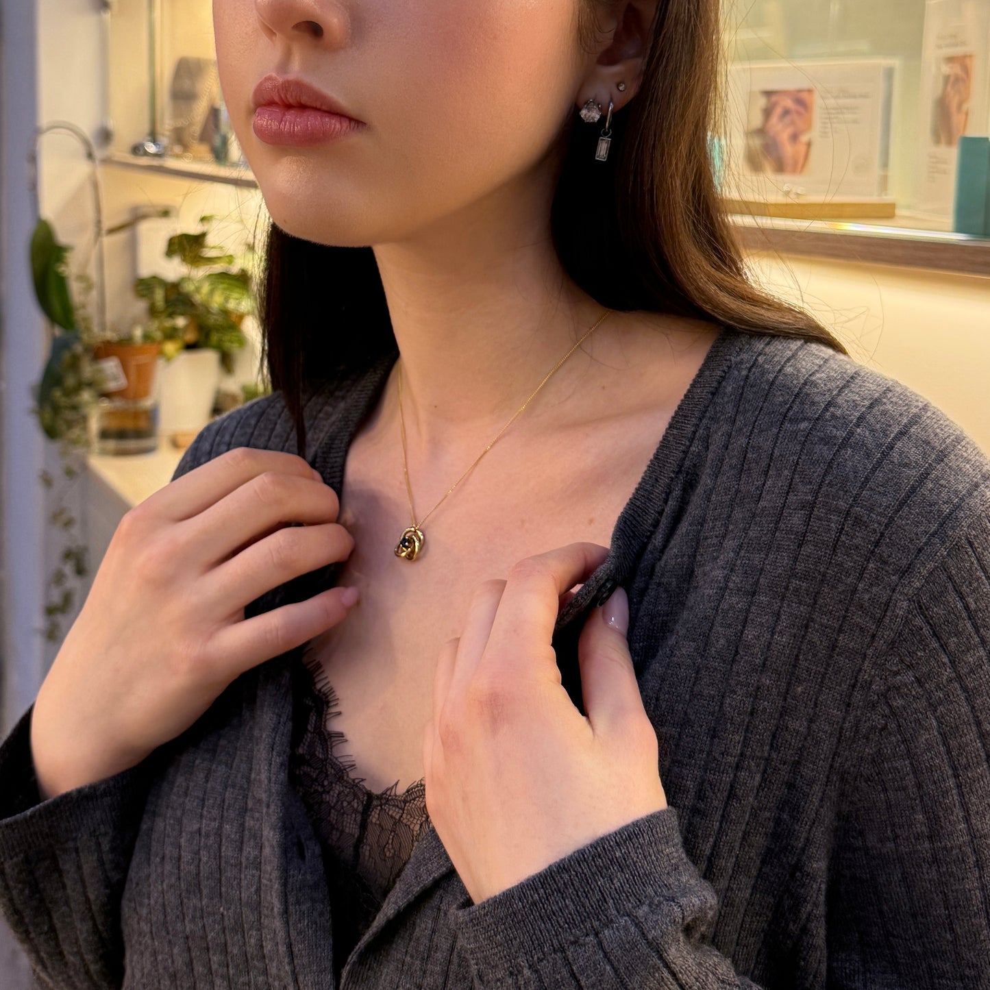 Tiffany & Co Triple Round Sapphire necklace