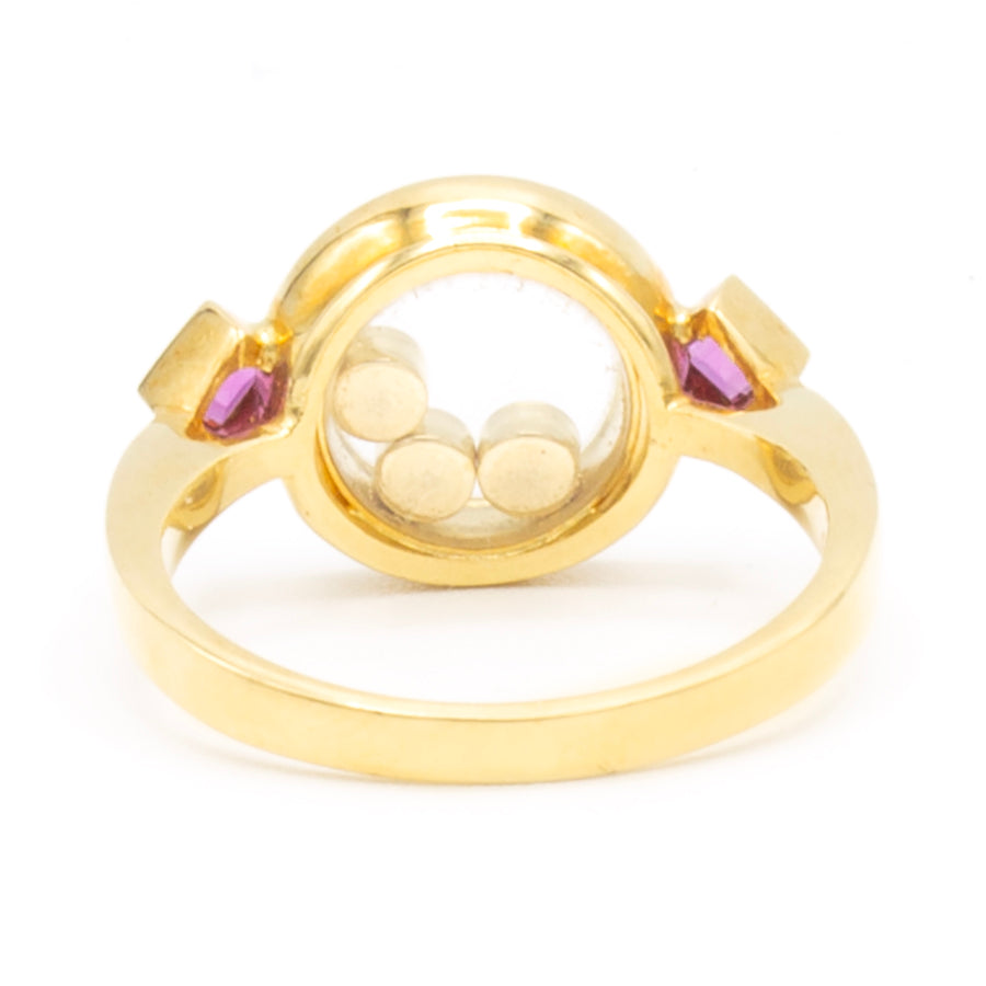 Chopard Happy Diamonds ruby ring SIZE 52