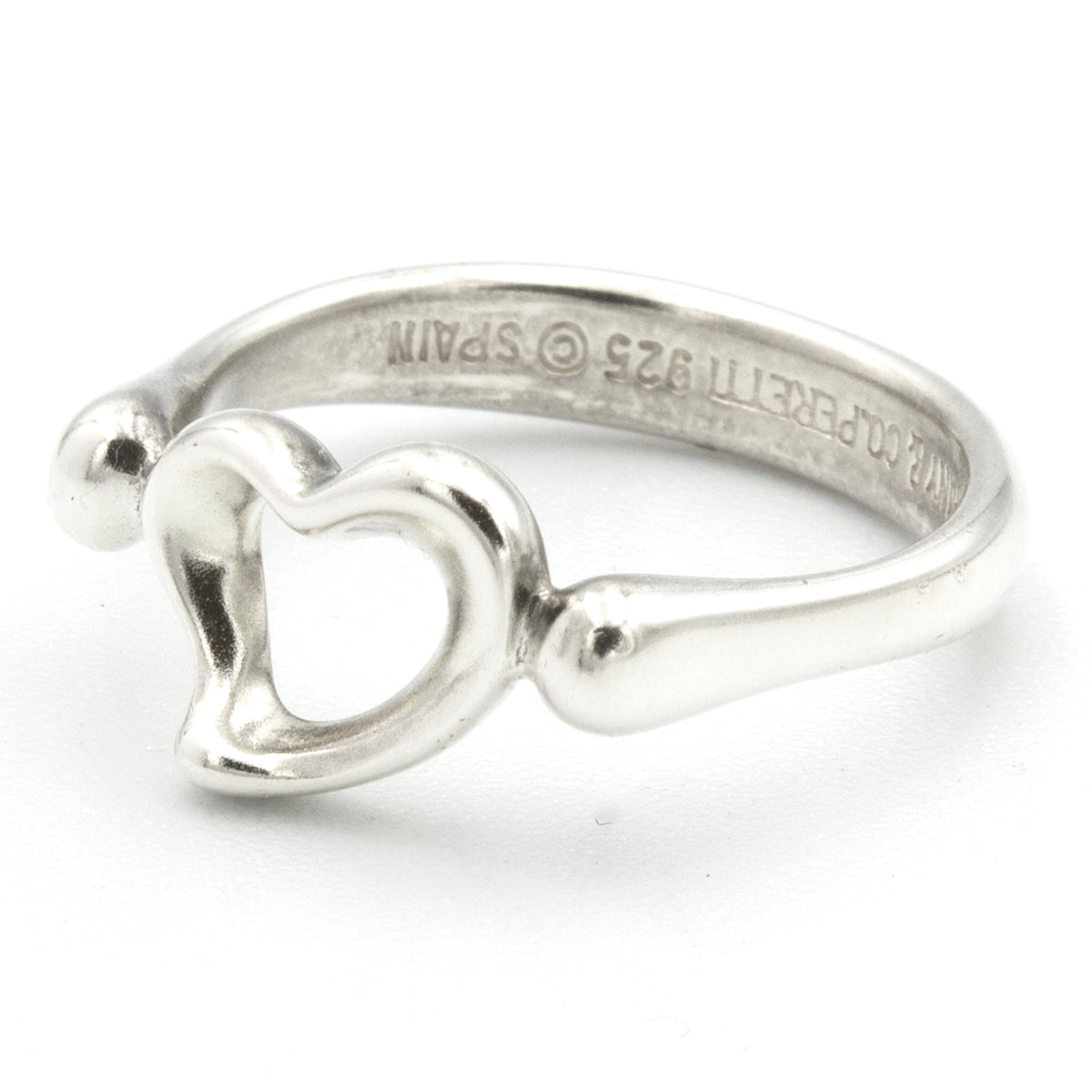 Tiffany & Co Open Heart Elsa Peretti ring SIZE 48,5