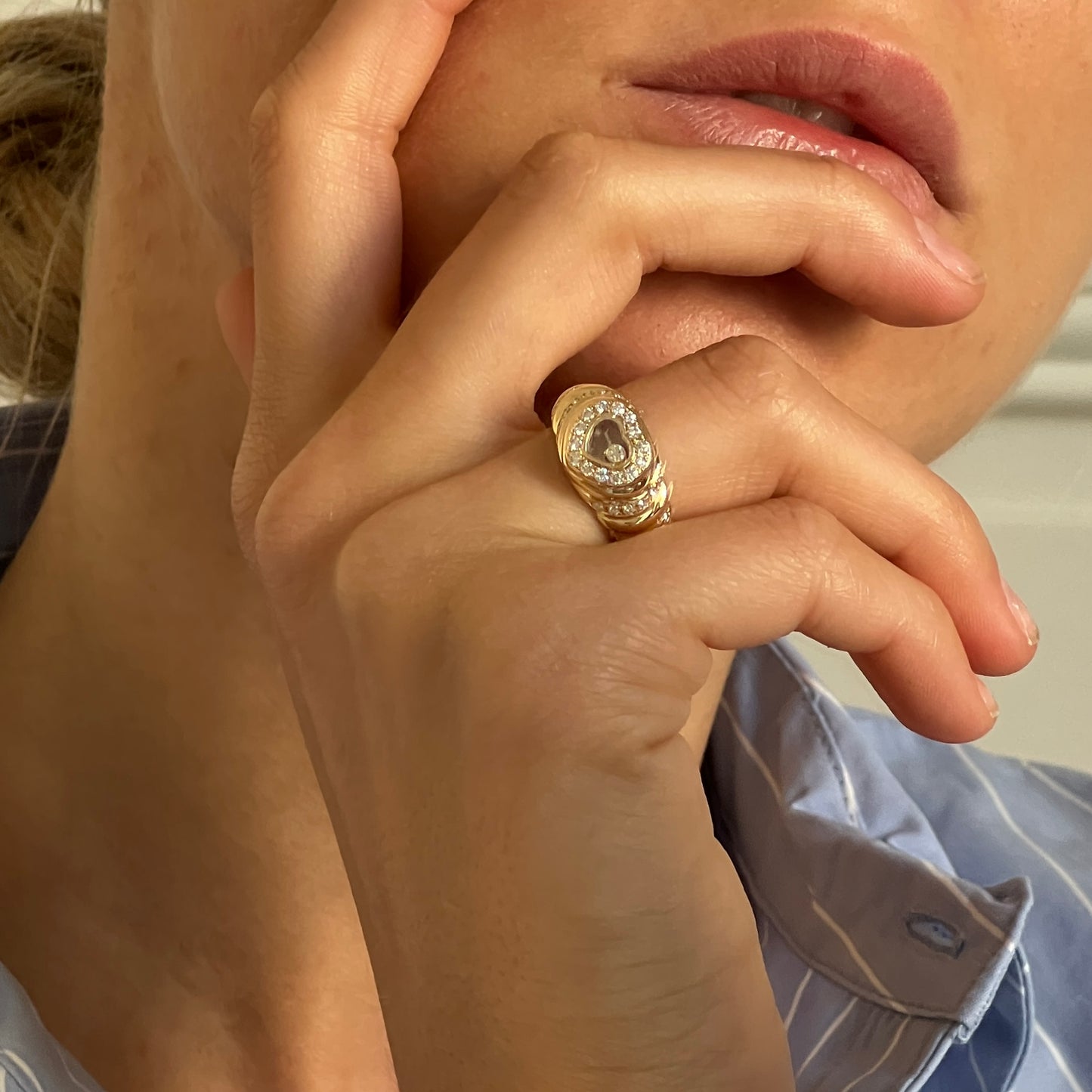 Chopard Happy Diamonds ring SIZE 53