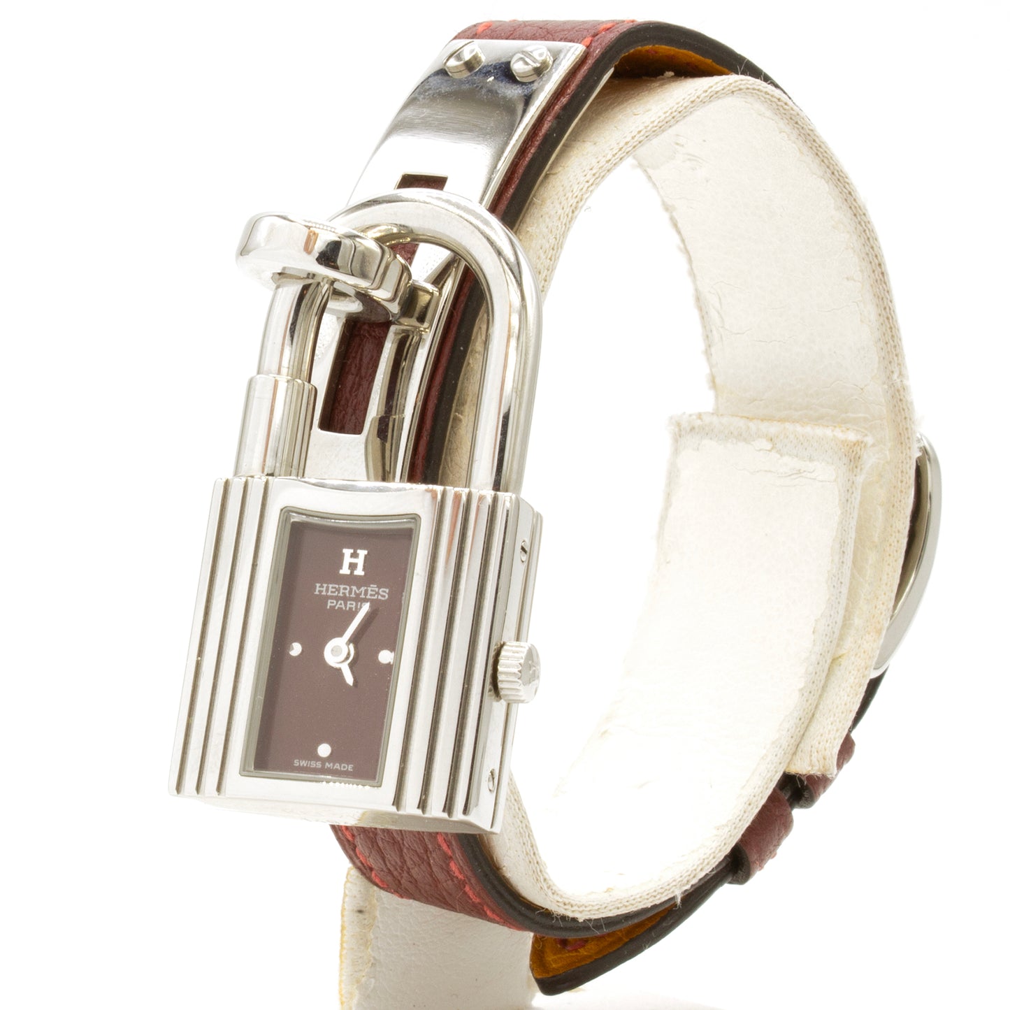 Hermès Kelly KE1.210 burgundy watch