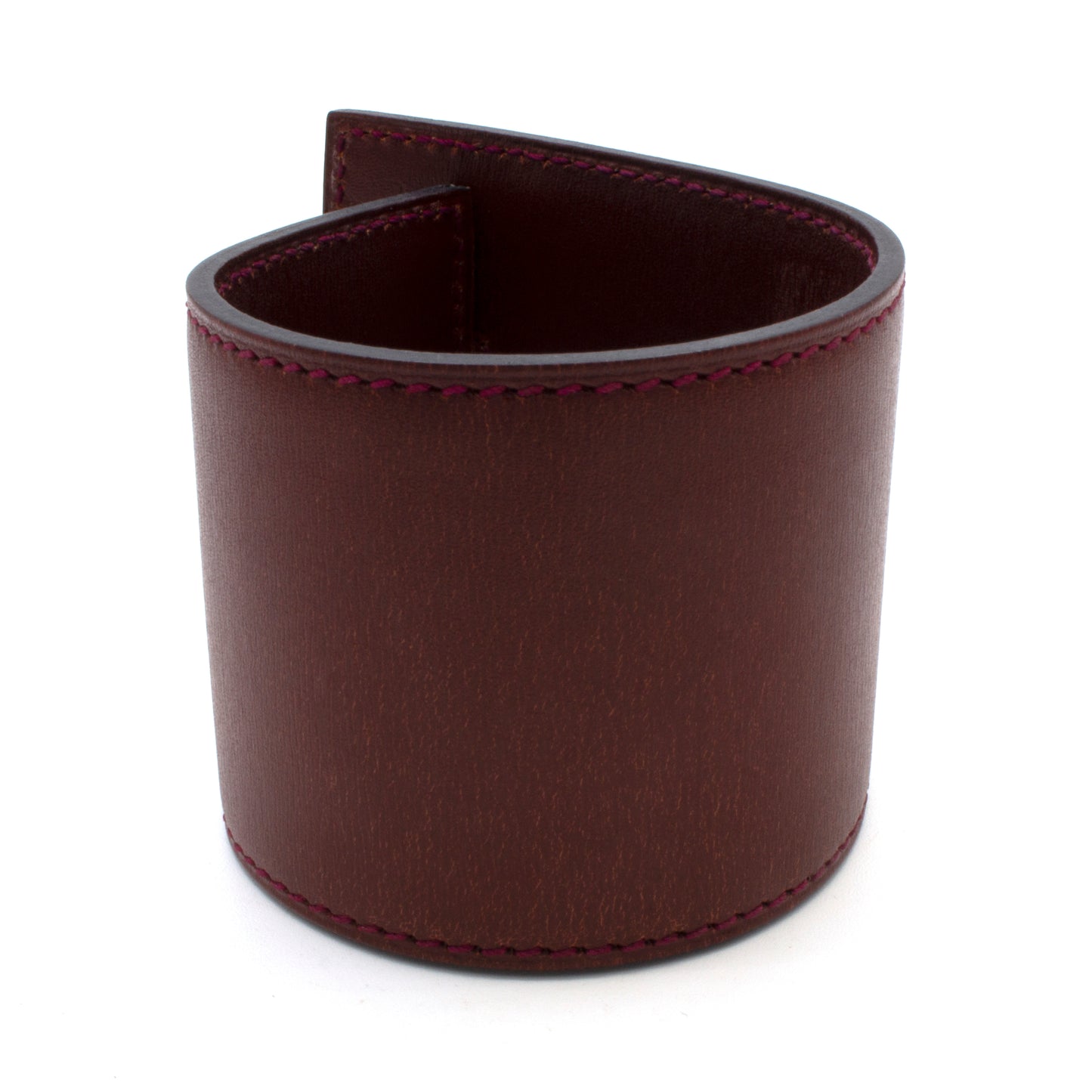 Hermès bangle burgundy leather bracelet