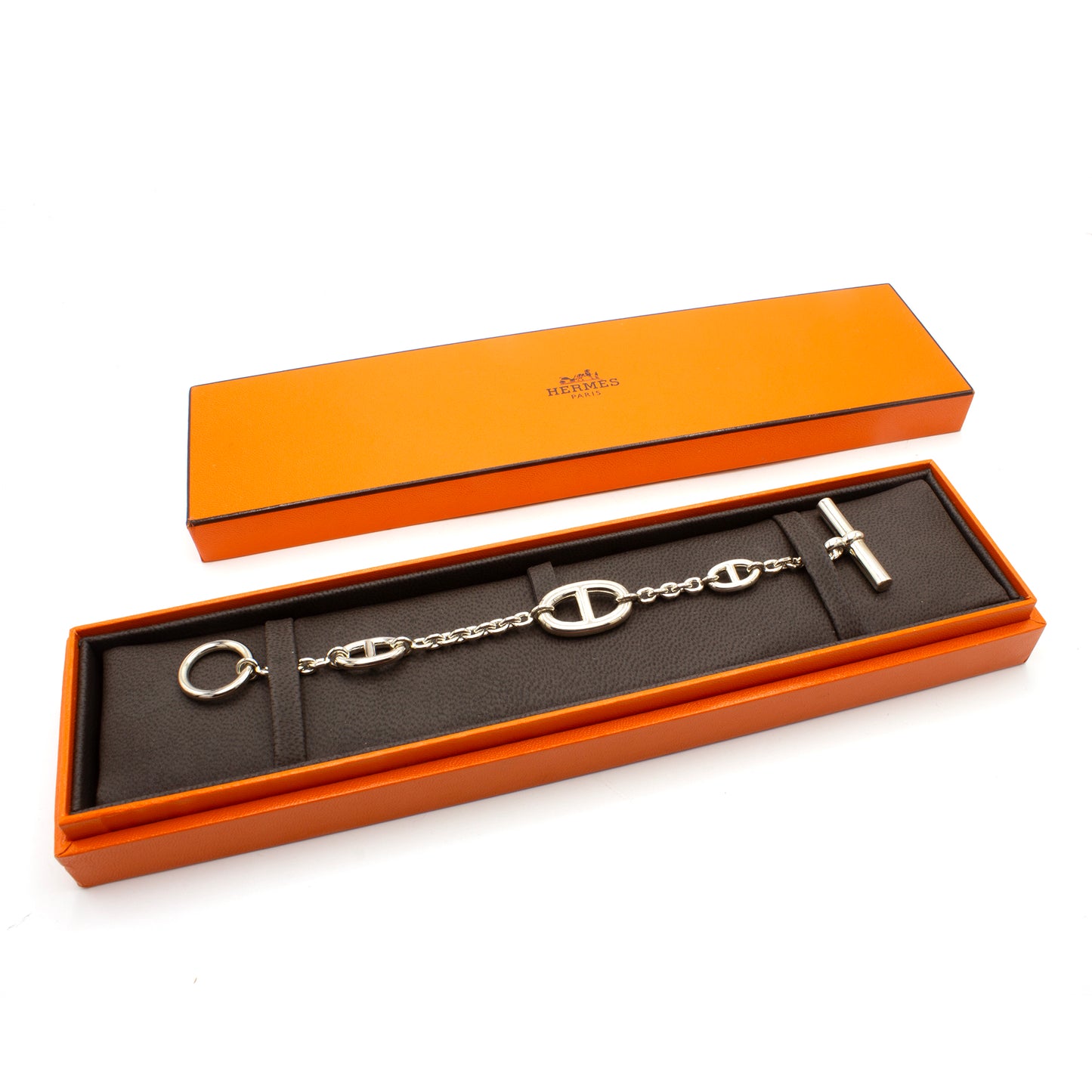 Hermès Farandole silver bracelet