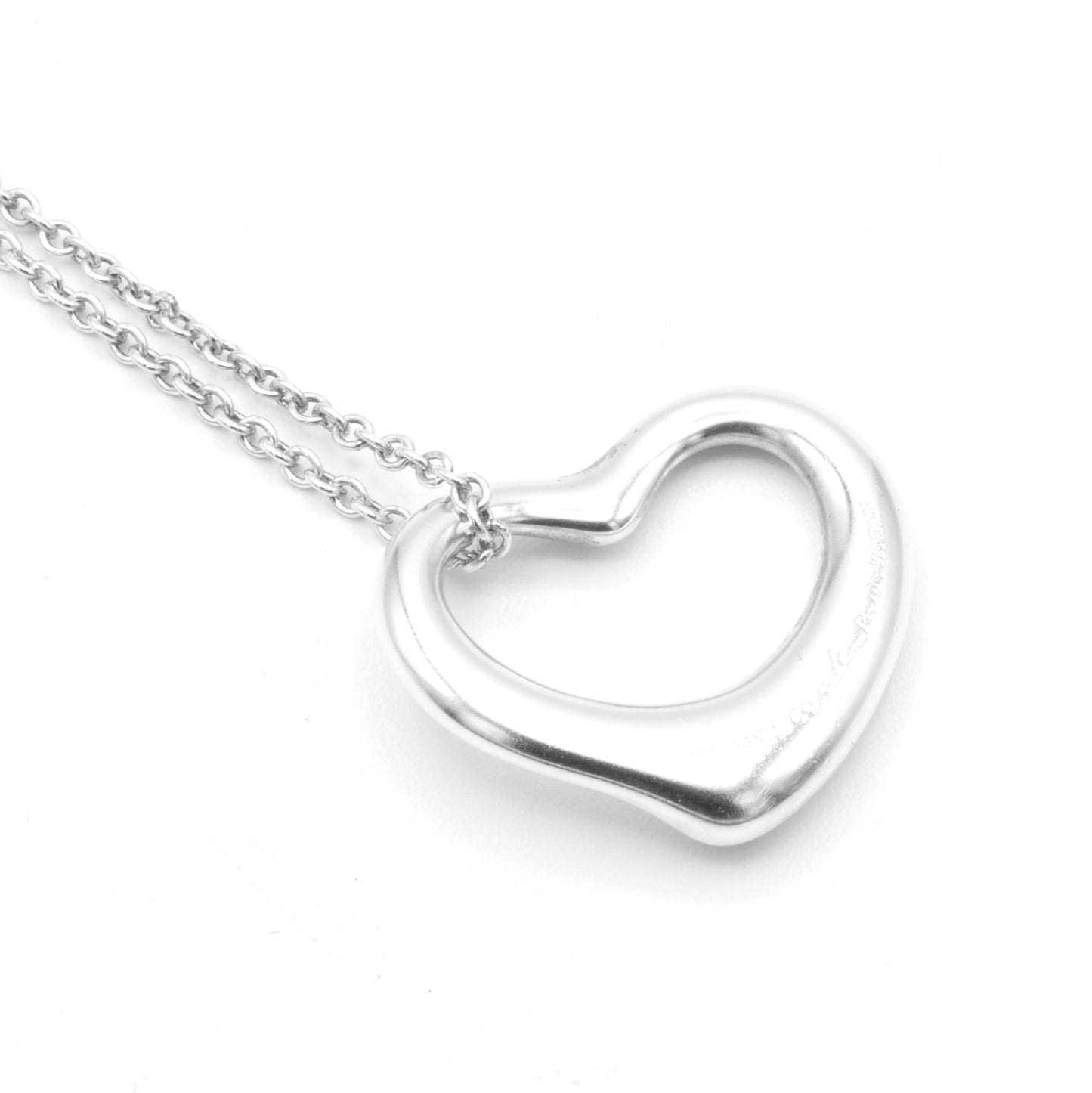 Tiffany & Co Open Heart 22mm necklace 6,9g