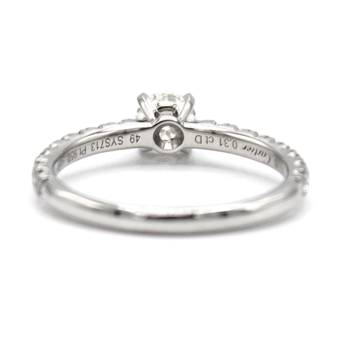 Cartier Solitaire ring 0,31ct Sz 48