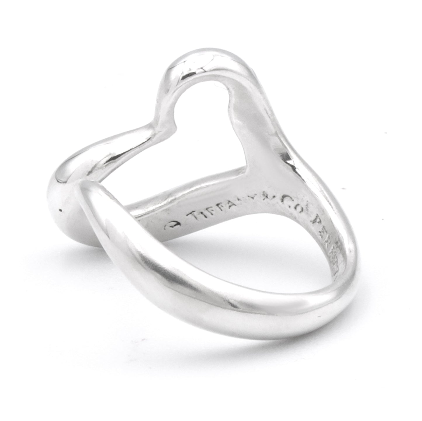 Tiffany & Co Open Heart ring SIZE 50