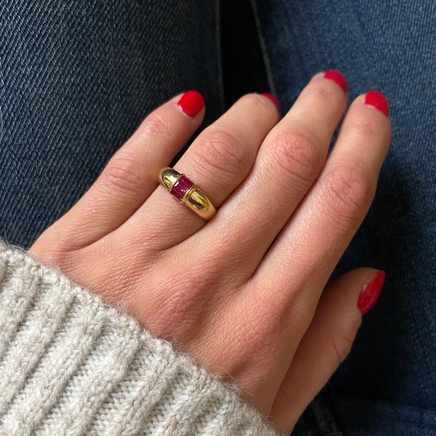 Tiffany & Co rubies ring SIZE 50