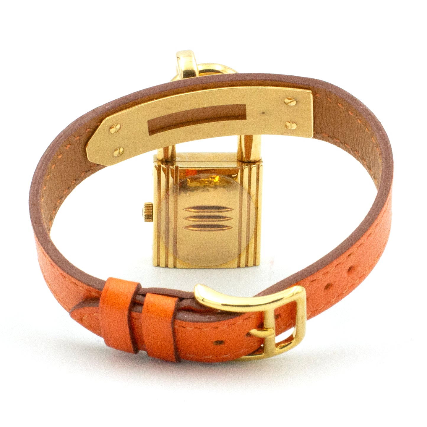 Hermès Kelly orange watch