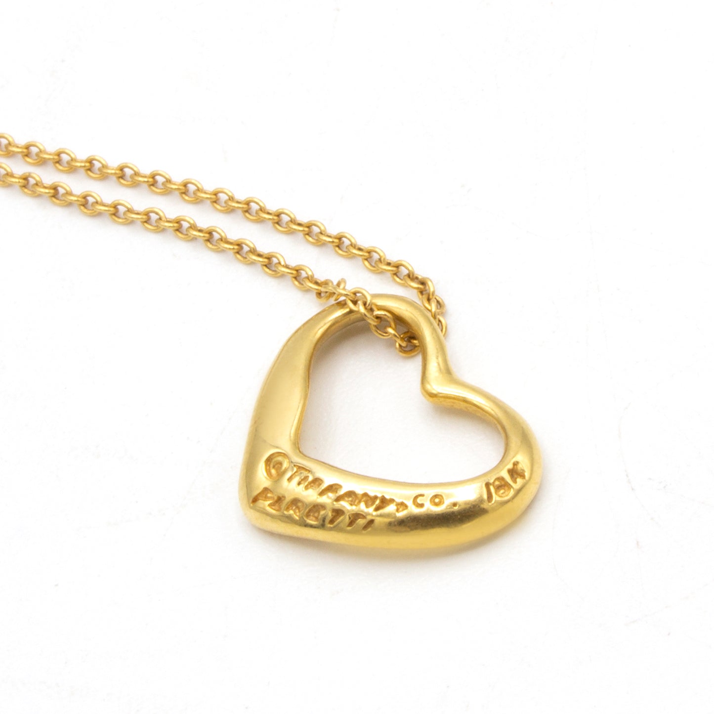 Tiffany & Co Open Heart 18K necklace