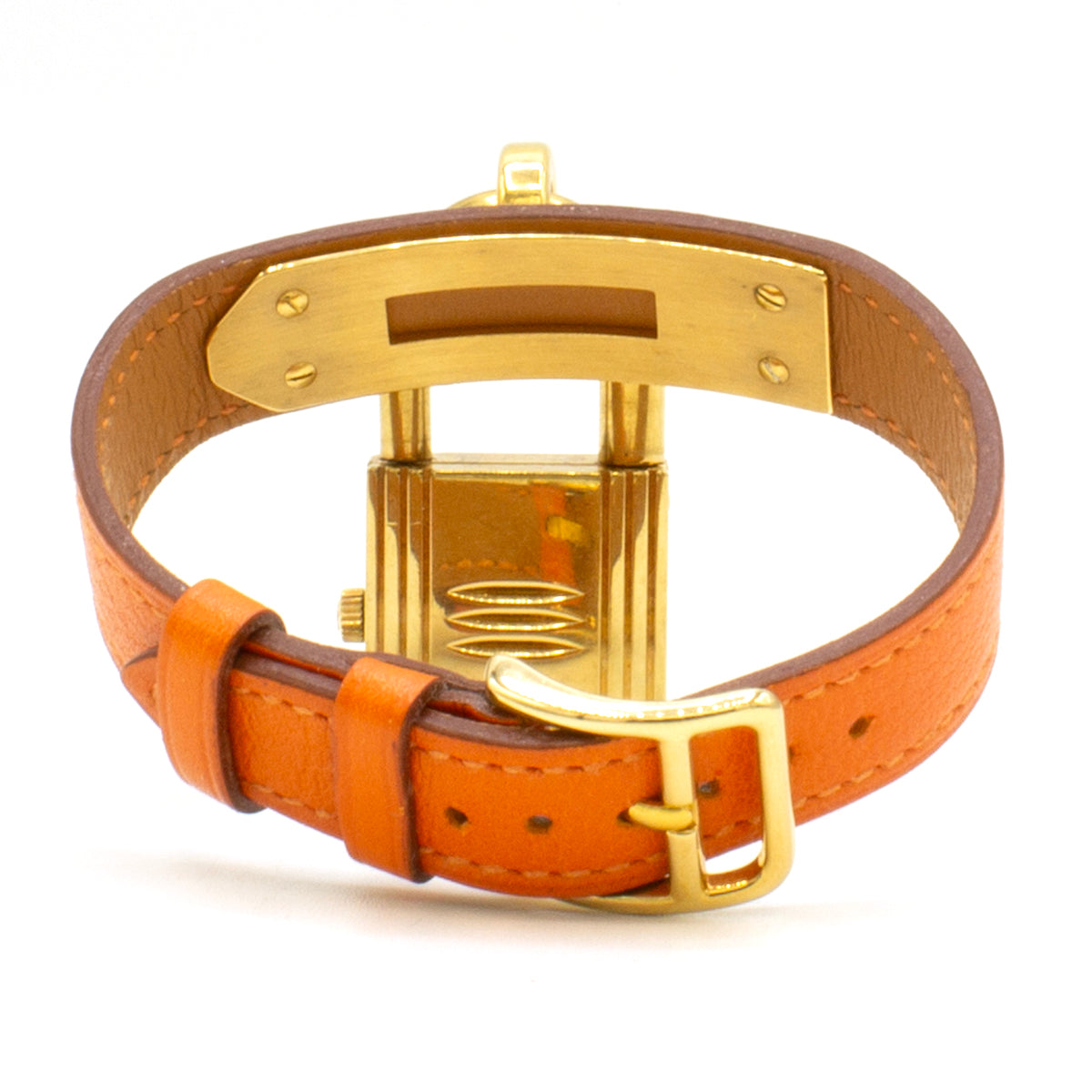 Hermès Kelly orange watch