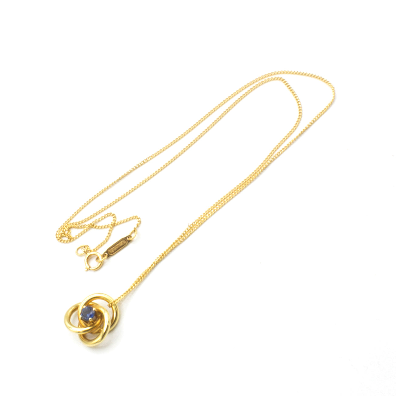 Tiffany & Co Triple Round Sapphire necklace