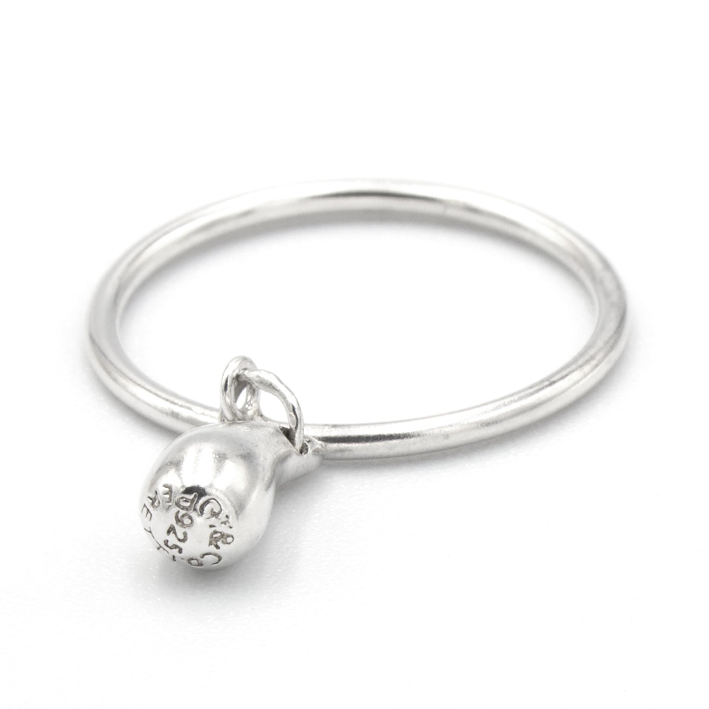 Tiffany & Co Teardrop argent ring SIZE 52