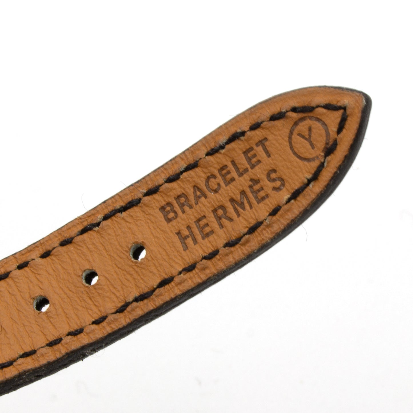 Hermès Kelly plaqué or watch