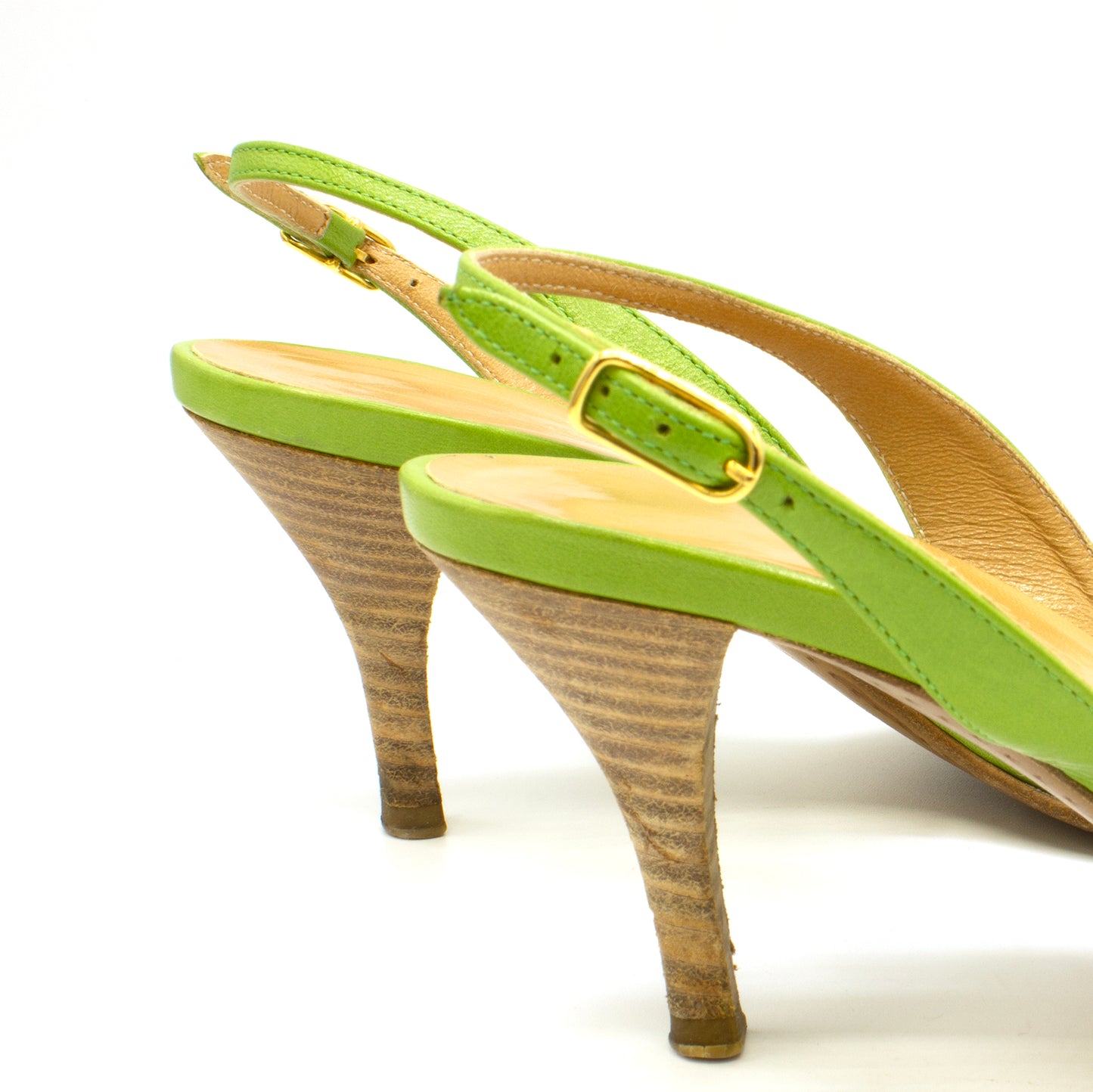 Hermes sandals green shoes