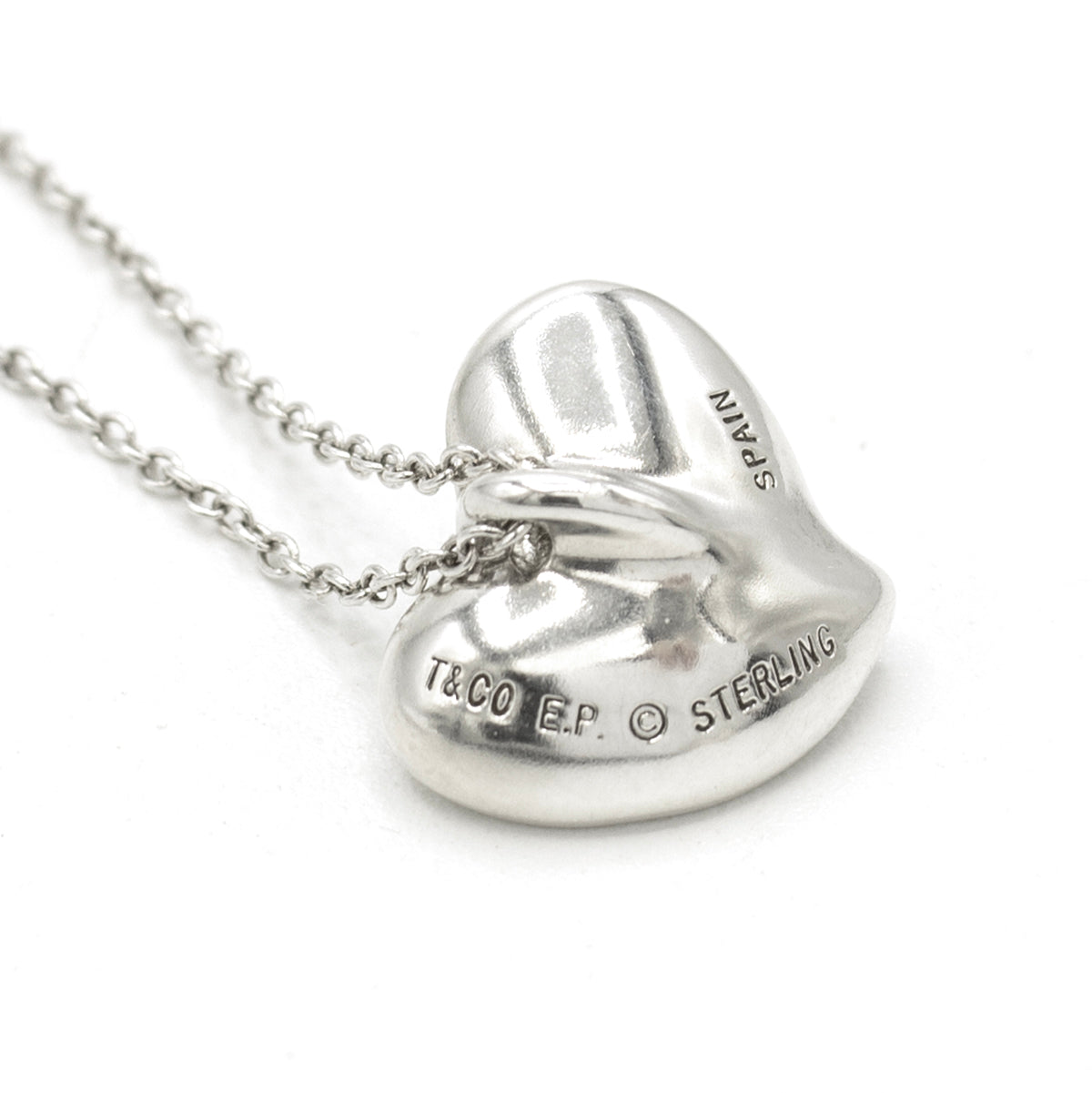 Tiffany & Co Curved Heart Elsa Peretti necklace